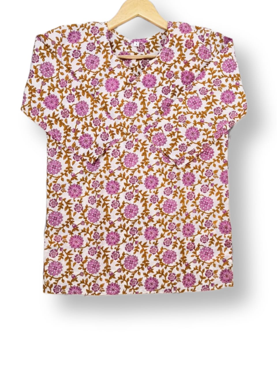 PRINTED COTTON SHORT KURTI